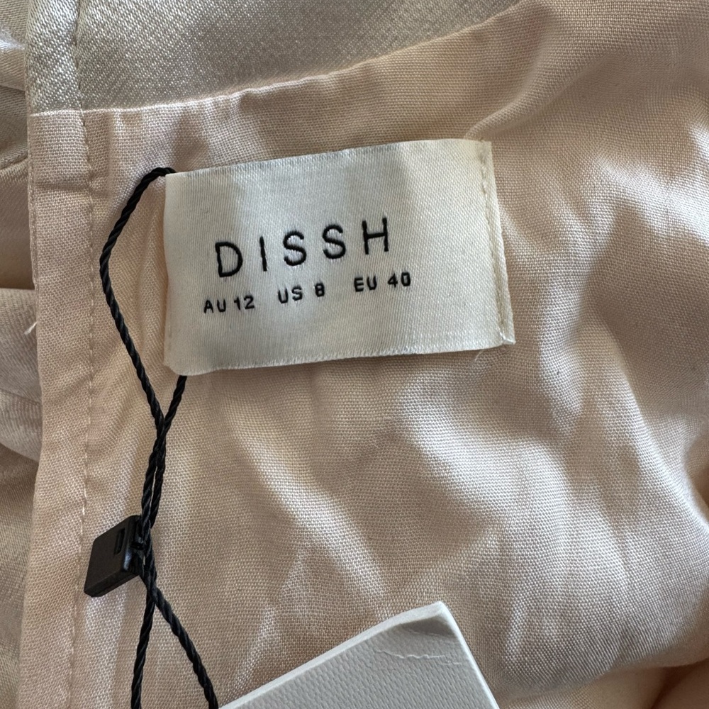 DISSH Cream Satin Maxi Dress - Picture 8 of 8